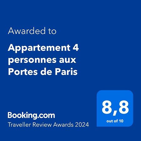Appartement 4 Personnes Aux Portes De Paris Saint-Denis  Esterno foto